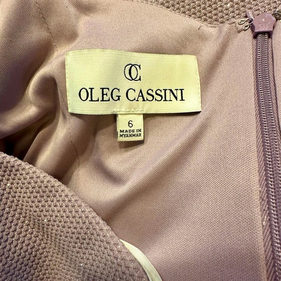 Women’s Oleg Cassini Sparkly Lavender Dress - Size - 6 - MINT CONDITION - Picture 5 of 6